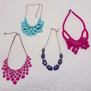 Bundle of statement necklaces